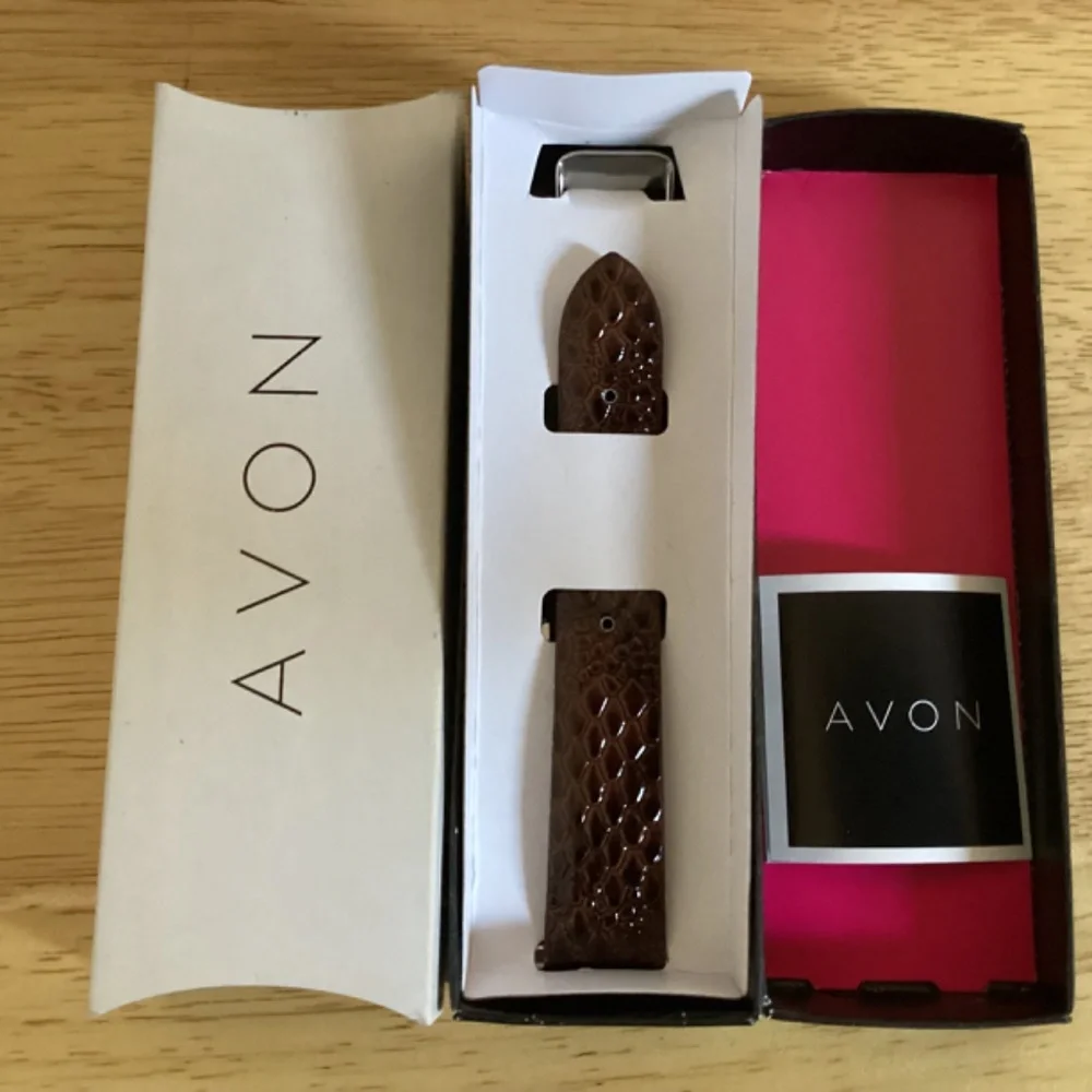 Avon Animal Magnetism Women’s Watch (tiger) with Brown Leather Band/Strap